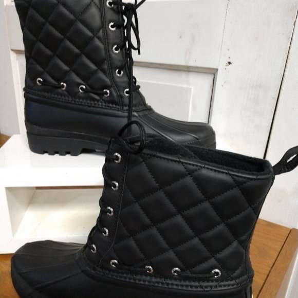 Sperry Women's Gosling Quilted Waterproof Boot - size 9 - Picture 2 of 6